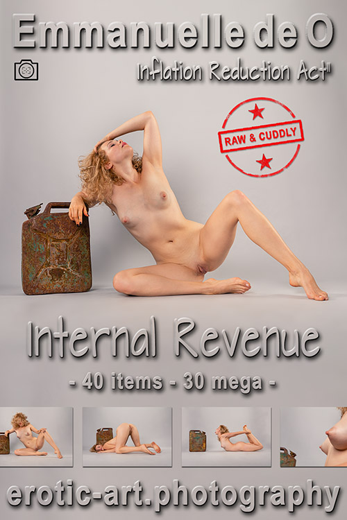 Emmanuelle De O., Inflation Reduction Act 2, Internal Revenue. Actor: Emmanuelle De O. Shots: Jay Gee. Production: Erotic Art Photography, EAP. Discover the art of Jay Gee