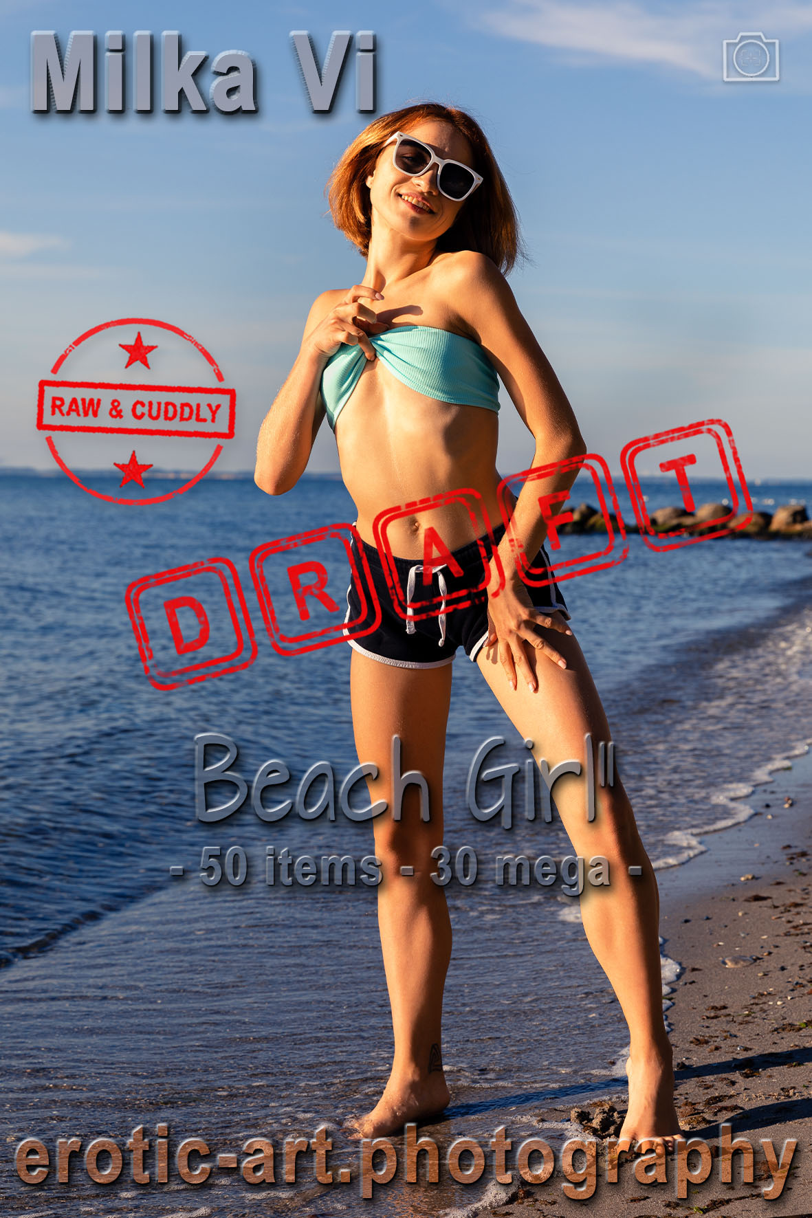 Milka Vi - Beach Girl. My Gym. Preview. Erotic Art Photography.