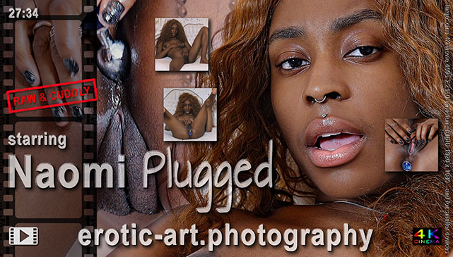 NAOMI Plugged, Blue Diamond, a cine4Kmovie with adult model Naomi for Erotic Art Photography EAP.