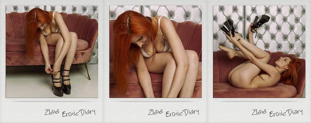 Zlata Gold. Her erotic Diary. Polaroid.